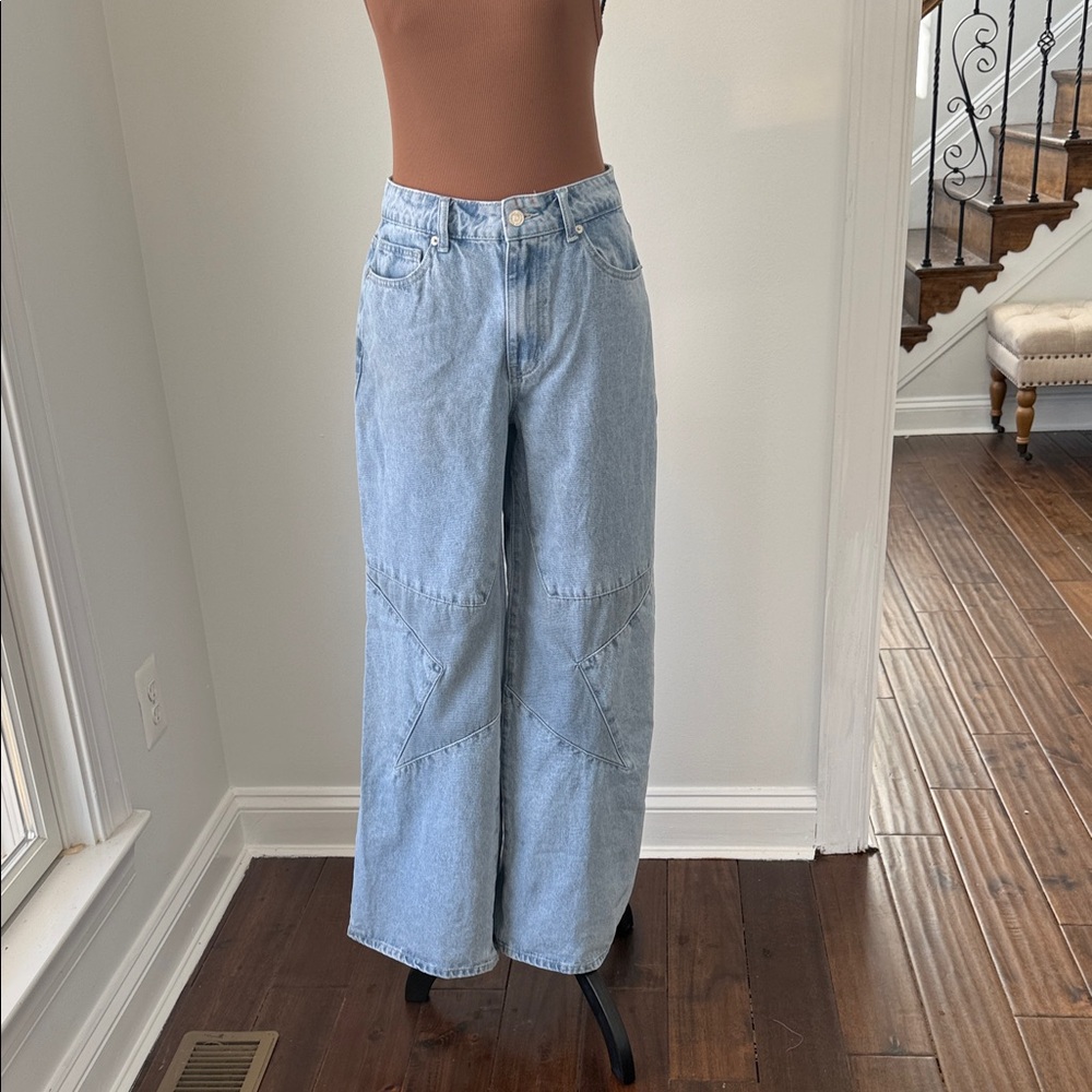 Forever 21 Light Blue Flare Jeans